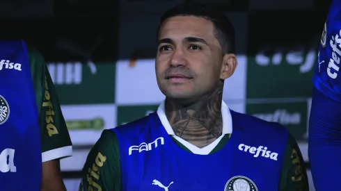 Dudu, jogador do Palmeiras, durante partida contra o Atletico-GO no Allianz Parque, pelo Campeonato Brasileiro.