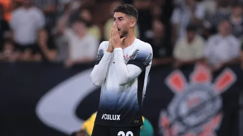Pedro Raul, jogador do Corinthians, em partida contra o Cuiabá, na Neo Química Arena, pelo Campeonato Brasileiro.