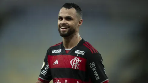 Michael, jogador do Flamengo, durante partida contra o RB Bragantino no Maracanã, pelo Campeonato Brasileiro.