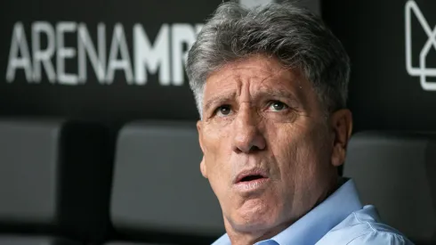 Renato Gaucho tecnico do Gremio durante partida contra o Atletico-MG no estadio Arena MRV pelo campeonato Brasileiro A 2023. Treinador vive futuro incerto no time gaúcho