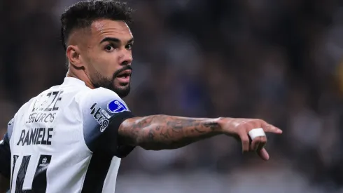 Raniele jogador do Corinthians durante partida contra o Racing-URU no estadio Arena Corinthians pelo campeonato Copa Sul-Americana 2024.