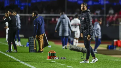 Carpini tecnico do Vitoria durante partida contra o Sao Paulo pelo campeonato Brasileiro A 2024. Foto: Anderson Romao/AGIF