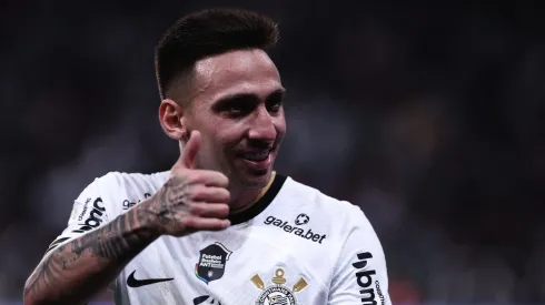 Gustavo Mosquito, ex-jogador do Corinthians, durante partida contra o RB Bragantino na Neo Química Arena, pelo Campeonato Brasileiro de 2022.