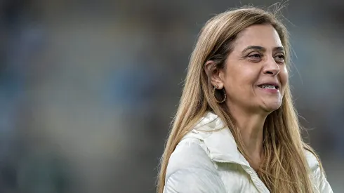 Leila Pereira presidente do Palmeiras antes da partida contra o Fluminense Foto: Thiago Ribeiro/AGIF