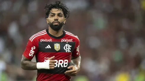 Gabigol jogador do Flamengo durante partida contra o Maringa no estadio Maracana pelo campeonato Copa do Brasil 2023. Atacante teve situação revelada e assunto chegou ao Bahia