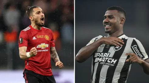 Foto 1: Photo by Maja Hitij/Getty Images / Foto 2: Thiago Ribeiro/AGIF - Alex Telles e Cuiabano devem brigar por titularidade no Botafogo.