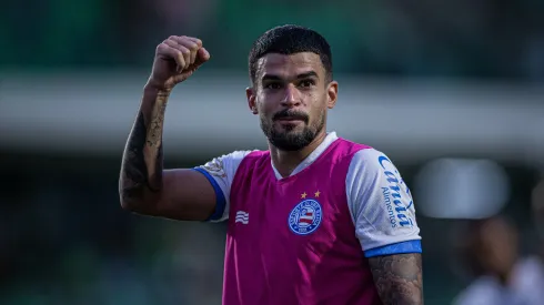 Cauly jogador do Bahia durante partida contra o Goias no estadio Serrinha pelo campeonato Brasileiro A 2023. Meia foi 'pressionado' na web