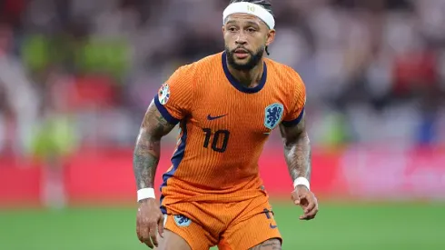 Memphis Depay, atuando na Seleção Holandesa, novo reforço do Corinthians