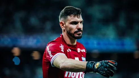 João Ricardo durante confronto contra o Ferroviario no Campeonato Cearense de 2023.