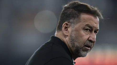 Augusto Melo presidente do Corinthians antes da partida contra o Botafogo no estádio Engenhão pelo campeonato Brasileiro A 2024. Foto: Jorge Rodrigues/AGIF