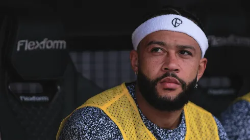 Memphis Depay jogador do Corinthians durante partida contra o Atletico-GO (Foto: Ettore Chiereguini/AGIF)