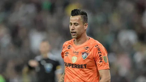 Fábio durante confronto contra o Grêmio na Libertadores 2024.