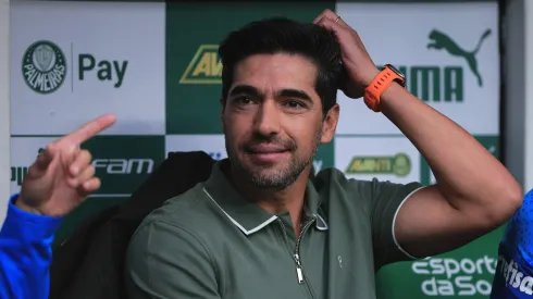 Abel Ferreira técnico do Palmeiras durante partida contra o Criciuma (Foto: Ettore Chiereguini/AGIF)