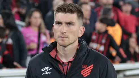 Martín Varini, técnico do Athletico-PR, durante partida contra o Racing na Ligga Arena, pela Copa Sul-Americana.