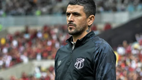 Lucho durante confronto contra o Flamengo no Brasileirão de 2022.