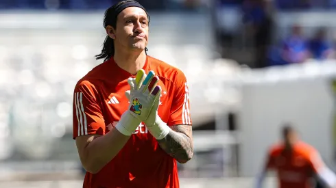 Cássio durante confronto contra o Atlético-GO no Brasileirão 2024.