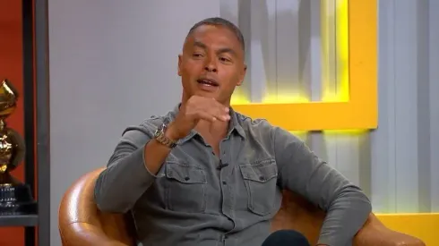 Dodô, ex-jogador e comentarista do Grupo Globo, durante programa Boleiragem, do SporTV.