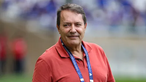 Pedro Lourenço, o Pedrinho proprietário da SAF do Cruzeiro durante partida contra o Corinthians no estádio Mineirão pelo campeonato Brasileiro A 2024. Foto: Gilson Lobo/AGIF
