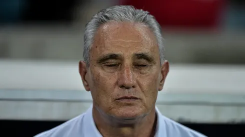 Tite ex-técnico do Flamengo, durante partida contra o Vasco, pelo Campeonato Brasileiro.