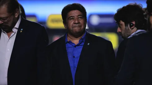 Ednaldo Rodrigues presidente da CBF durante premiação após jogo de São Paulo contra o Flamengo no estádio Morumbi pelo campeonato Copa do Brasil 2023. Foto: Ettore Chiereguini/AGIF