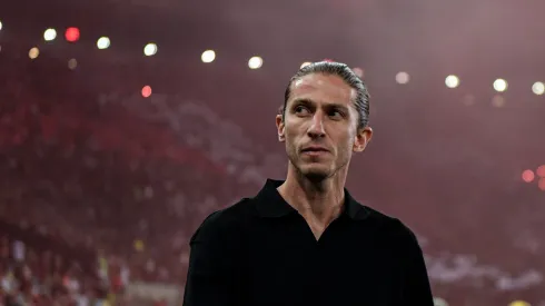 Filipe Luís técnico do Flamengo durante partida contra o Corinthians no estádio Maracanã pelo campeonato Copa Do Brasil 2024. Foto: Thiago Ribeiro/AGIF