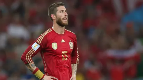 Sergio Ramos da Espanha ao final da partida contra o Chile no estadio Maracana pela Copa do Mundo 2014. Foto: Fernando Soutello/AGIF
