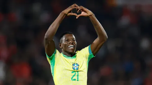 Luiz Henrique em Chile x Brasil pela Eliminatória Sul-Americana 2026 no estádio Nacional Julio Martínez Prádanos, na cidade de Santiago, nessa quinta-feira 10/10. Foto: Rafael Ribeiro/CBF