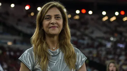 Leila fala sobre futuro da Crefisa no Palmeiras (Foto: Thiago Ribeiro/AGIF)