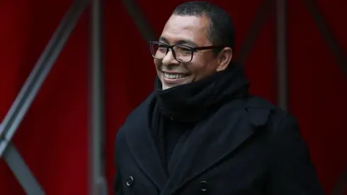 Gilberto Silva em treino da Seleção - Foto: Lucas Figueiredo/CBF