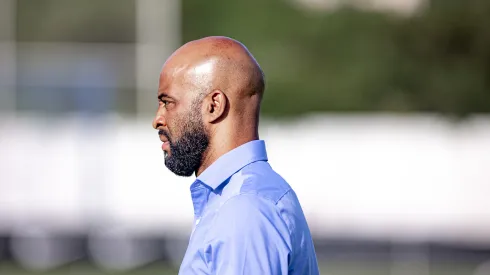 Fabinho durante treinamento do Corinthians em 2024.