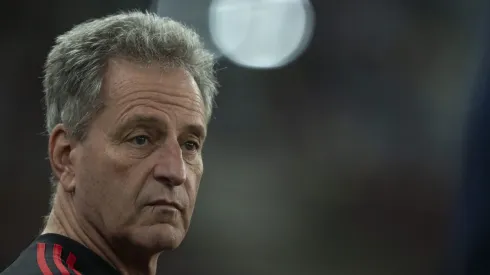 Rodolfo Landim, presidente do Flamengo, antes da partida contra o Vasco (Foto: Jorge Rodrigues/AGIF)