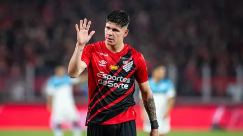 Bruno Zapelli, jogador do Athletico, durante partida contra o Racing, pela Copa Sul-Americana.