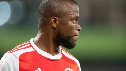 Valencia jogador do Internacional durante partida contra o Cuiaba no estadio Arena Pantanal pelo campeonato Brasileiro A 2024.