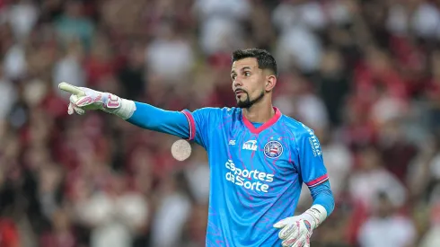 Marcos Felipe goleiro do Bahia durante partida contra o Flamengo no estadio Maracana pelo campeonato Copa Do Brasil 2024.