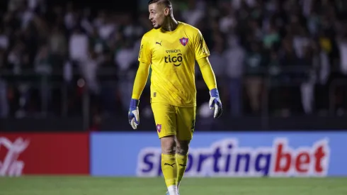 Jean durante confronto contra o Palmeiras na Libertadores de 2023.