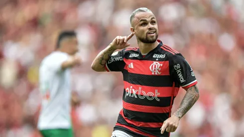 Michael, jogador do Flamengo, durante partida contra o Juventude, pelo Campeonato Brasileiro.