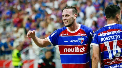 Pochettino jogador do Fortaleza durante partida contra o Vitoria no estadio Arena Castelao pelo campeonato Brasileiro A 2024.