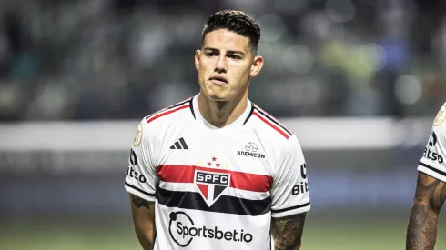 James Rodriguez jogador do Sao Paulo durante partida contra o Palmeiras no estadio Arena Allianz Parque pelo campeonato Brasileiro A 2023.