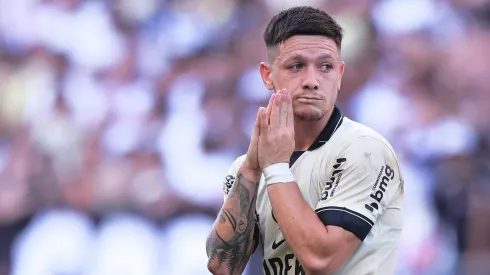 SP - SAO PAULO - 02/03/2024 - PAULISTA 2024, CORINTHIANS X SANTO ANDRE - Rodrigo Garro jogador do Corinthians durante partida contra o Santo Andre no estadio Arena Corinthians pelo campeonato Paulista 2024. Foto: Ettore Chiereguini/AGIF