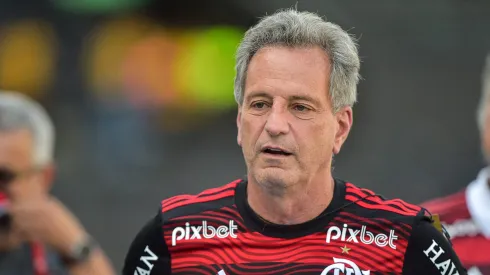 Rodolfo Landim, presidente do Flamengo, durante partida contra o Vasco (Foto: Thiago Ribeiro/AGIF)