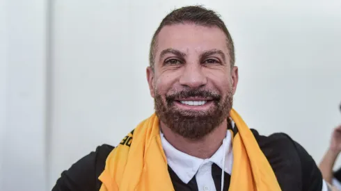 Pedrinho, candidato da chapa Sempre Vasco, durante a eleicao a qual elege o Presidente do Vasco da Gama para o Trienio 2024 a 2026, realizada na Sede do Calabouco, centro do Rio de janeiro.