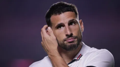 Calleri atuando no São Paulo em 2024