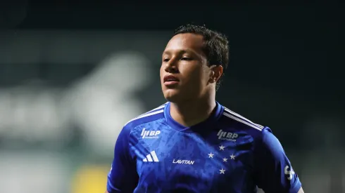 Marlon jogador do Cruzeiro durante partida contra o Flamengo no estadio Independencia pelo campeonato Brasileiro A 2024.