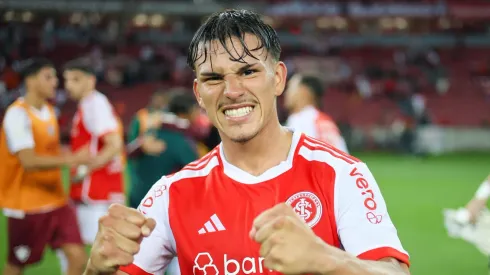 Alexandro Bernabei, lateral do Internacional, após partida contra o Fluminense, pelo Brasileirão Betano.