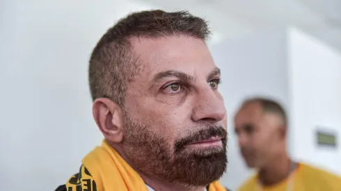 Pedrinho, candidato da chapa Sempre Vasco, durante a eleicao a qual elege o Presidente do Vasco da Gama para o Trienio 2024 a 2026, realizada na Sede do Calabouco, centro do Rio de janeiro.