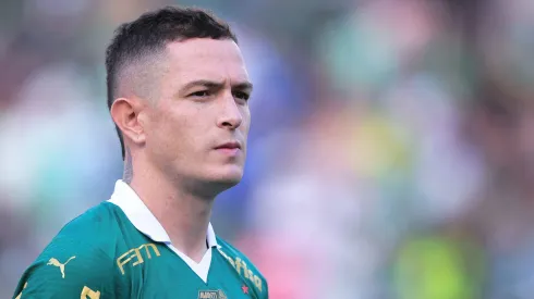 Anibal Moreno, jogador do Palmeiras, durante partida contra o Mirassol (Foto: Ettore Chiereguini/AGIF)