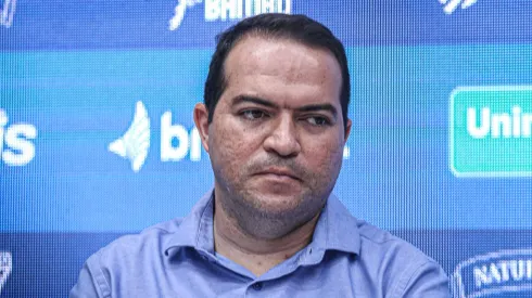 Marcelo Paz, CEO do Fortaleza, durante coletiva de imprensa.