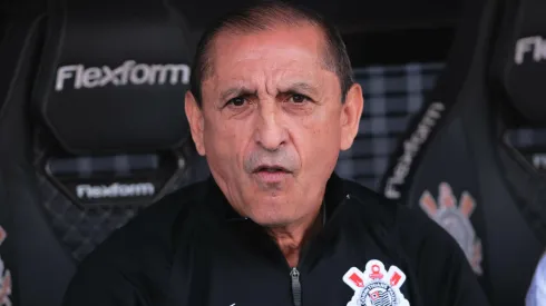 Ramon Diaz tecnico do Corinthians durante partida contra o Flamengo no estadio Arena Corinthians pelo campeonato Brasileiro A 2024.