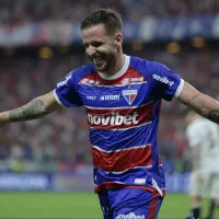 Lucas Sasha dispara contra a arbitragem em empate do Fortaleza: "A favor do Palmeiras..."