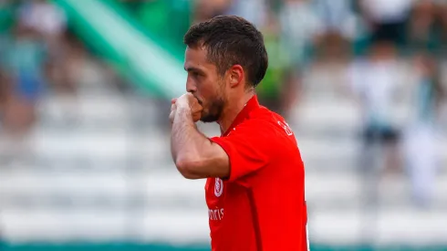 Hyoran, jogador do Internacional, durante partida contra o Juventude pelo Gauchão de 2024.